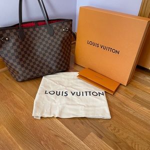 EUC Authentic Louis Vuitton Neverfull MM Damier Ebene Purse